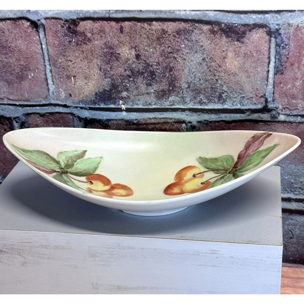 Rare Vtg Alka Kunst Bavaria West Germany‎ Oblong Olive Dish Serving Bowl MCM